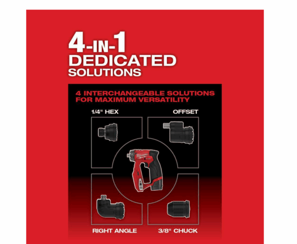 2505-22-48-11-2420 M12 FUEL 12-Volt Lithium-Ion Brushless Cordless 4-in-1 Installation 3/8 in. Drill Driver Kit W/ Bonus 2.0Ah Battery - Image 5