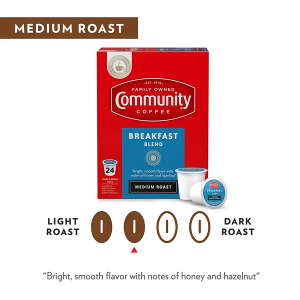 Community Coffee Breakfast Blend 72 Count Coffee Pods Medium Roast, Compatible with Keurig 2.0 K-Cup Brewers, 72 Count (Pack of 1) - Image 5