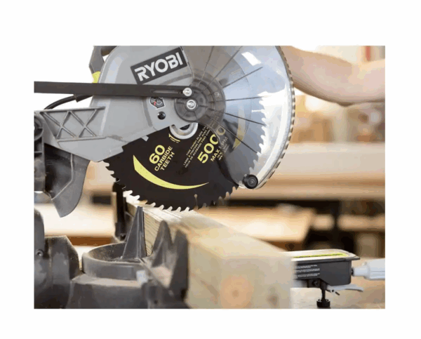 TSS121-A181202 15 Amp 12 in. Corded Sliding Compound Miter Saw with 12 in. 60 Carbide Teeth Thin Kerf Miter Saw Blade - Image 6