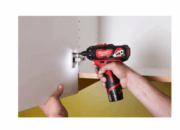 2406-22 M12 12-Volt Lithium-Ion Cordless 1/4 in. Hex 2-Speed Screwdriver Kit with Two 1.5 Ah Batteries and Hard Case - Image 5