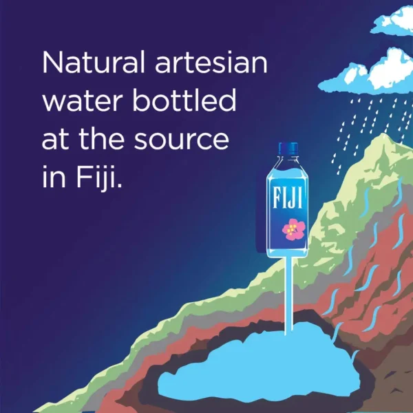 FIJI Natural Artesian Water 50.7 Fl Ounce Bottle (Pack of 12) - Image 5