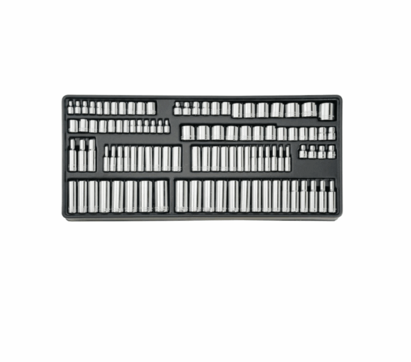 CMMT12039 298-Piece Standard (SAE) and Metric Combination Polished Chrome Mechanics Tool Set (1/4-in; 3/8-in) - Image 5