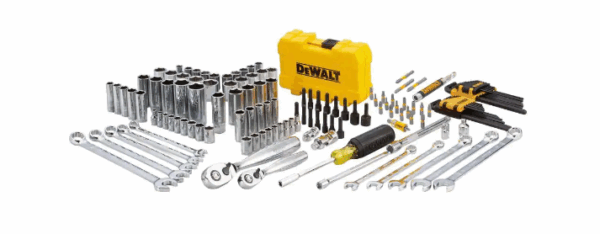 DWMT73802 1/4 in. x 3/8 in. Drive Polished Chrome Mechanics Tool Set (142-Piece) - Image 4