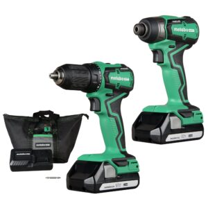 HPT MultiVolt 2-Tool 18-volt Brushless Power Tool Combo Kit with Soft Case (2 Li-ion Batteries Included and Charger Included)