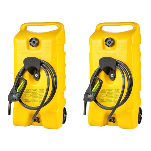 14 Gal Diesel Fuel Tank Container Pump, 2 Pack, Yellow