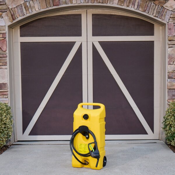 14 Gal Diesel Fuel Tank Container Pump, 2 Pack, Yellow - Image 5