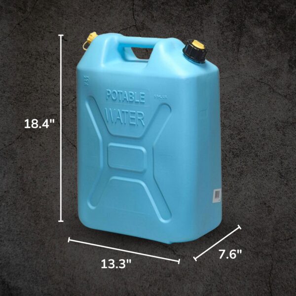 5 Gal Military Style Water Can Container with Reversible Spout, 8 Pack - Image 3