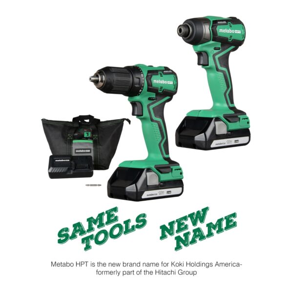 HPT MultiVolt 2-Tool 18-volt Brushless Power Tool Combo Kit with Soft Case (2 Li-ion Batteries Included and Charger Included) - Image 12