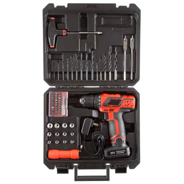 Fleming Supply Cordless Drill set 20-volt 3/8-in Cordless Drill (1 Li-ion Battery Included and Charger Included) - Image 2