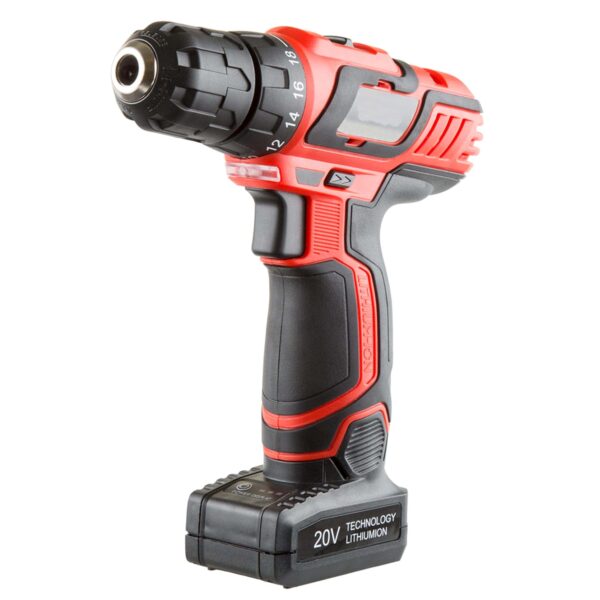 Fleming Supply Cordless Drill set 20-volt 3/8-in Cordless Drill (1 Li-ion Battery Included and Charger Included) - Image 4