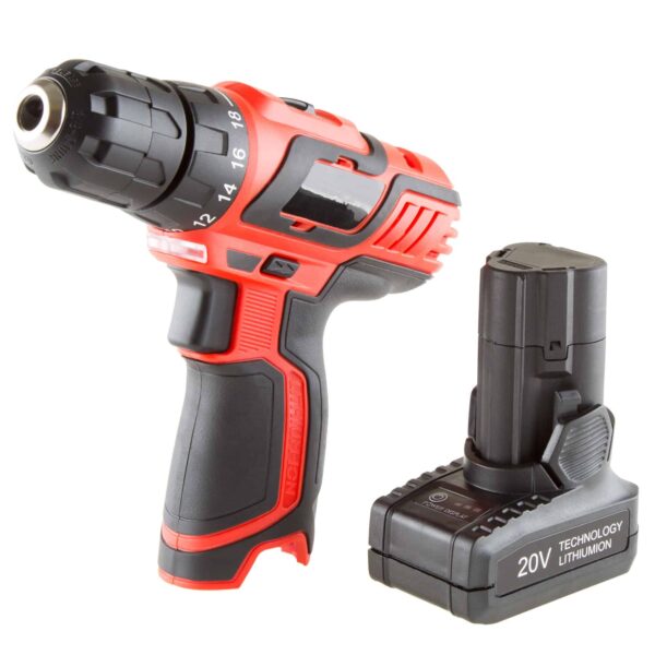 Fleming Supply Cordless Drill set 20-volt 3/8-in Cordless Drill (1 Li-ion Battery Included and Charger Included) - Image 5