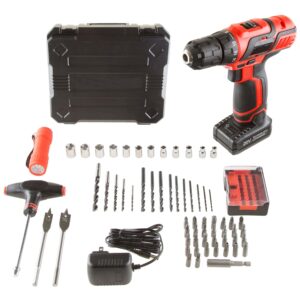 Fleming Supply Cordless Drill set 20-volt 3/8-in Cordless Drill (1 Li-ion Battery Included and Charger Included)