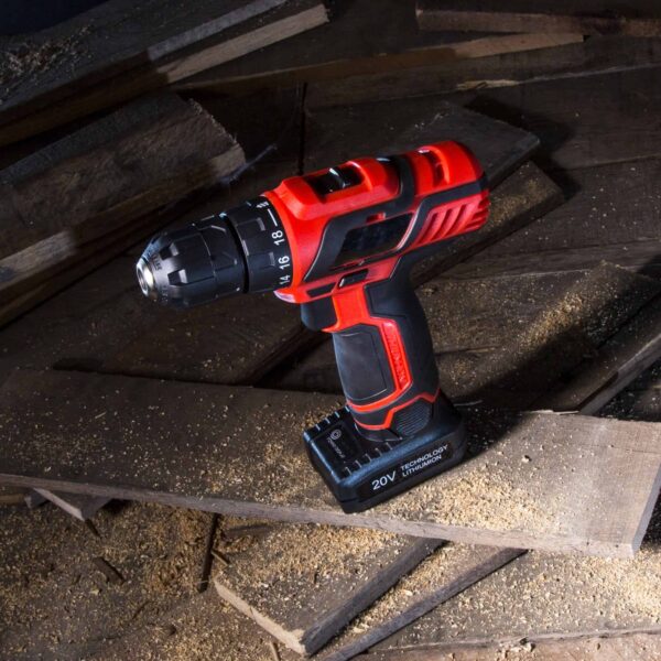 Fleming Supply Cordless Drill set 20-volt 3/8-in Cordless Drill (1 Li-ion Battery Included and Charger Included) - Image 3