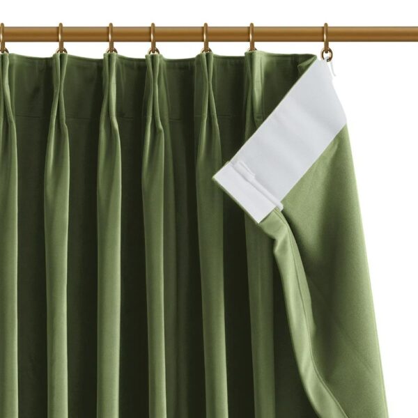 Vol Velvet Blackout Curtains Luxury Luster Custom Drapes Coffee Bean | Pleated - Image 7
