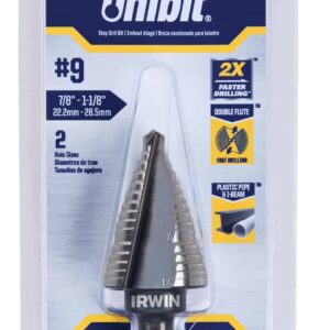 IRWIN Unibit 3/8-in 2-Step Drill Bit (7/8-in and 1-1/8-in)