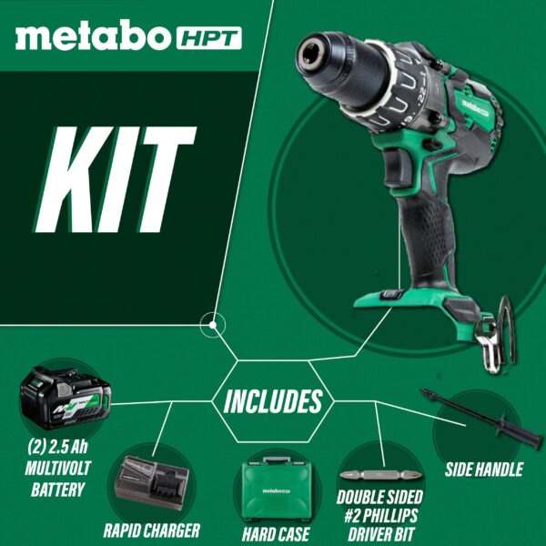 HPT MultiVolt 1/2-in 36-volt Variable Brushless Cordless Hammer Drill (2-Batteries Included) - Image 2