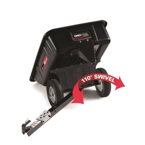 Ohio Steel 3040P-SD 10-cu ft Poly Dump Cart - Image 2