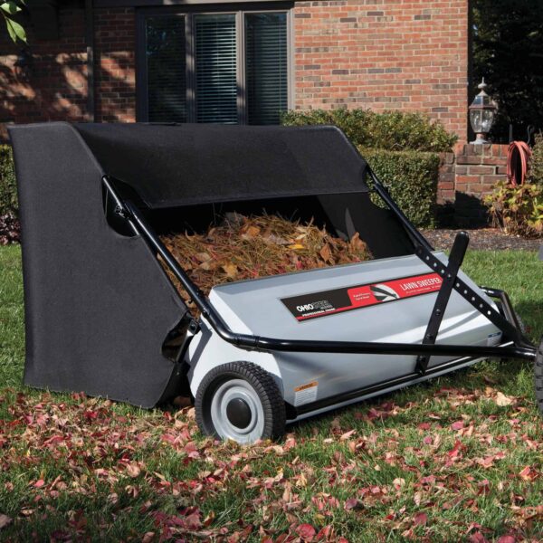 Ohio Steel 50SWP26 50-Inch Tow Lawn Sweeper with 26 Cu. Ft Hopper Capacity   Save Time and Effort with Fast and Efficient Sweeping - Image 4