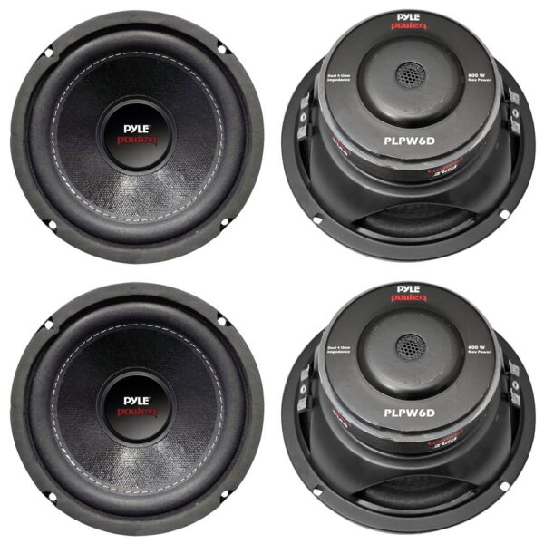 PLPW6D 6 2400W Car Audio Subwoofers Subs Woofers DVC Stereo 4-Ohm