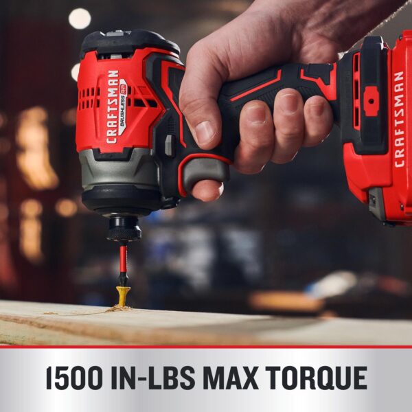 V20 1/4 in. Cordless Brushless Impact Driver Kit (Battery   Charger) - Image 5