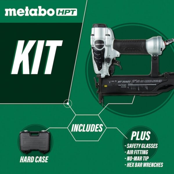 HPT NT50AE2M 18-Gauge Pneumatic Brad Nail Gun (Nailer) - Image 3