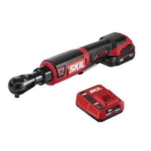 PWR CORE 12 Brushless 12V 3/8 Inch Ratchet Wrench Kit Includes 2.0Ah Lithium Battery and PWR JUMP Charger, RW5763A-10