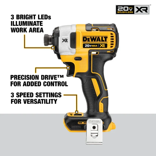 XR 20-volt Max-Amp 1-in Sds-plus Variable Speed Cordless Rotary Hammer Drill (2-Batteries Included) - Image 4
