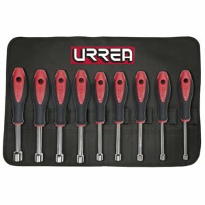 URREA 9-Piece Metric Hex Nut Driver Set