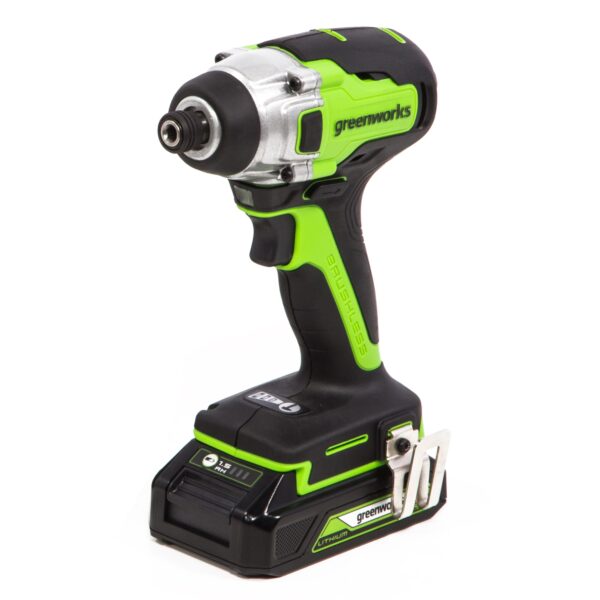 24-volt 1/4-in Variable Speed Brushless Cordless Impact Driver (2-Batteries Included) - Image 2