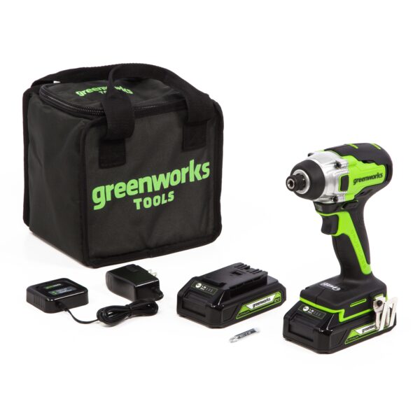 24-volt 1/4-in Variable Speed Brushless Cordless Impact Driver (2-Batteries Included)