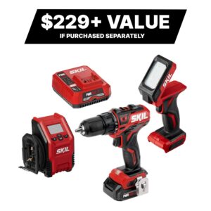 PWR CORE 12 3-Tool 12-volt Brushless Power Tool Combo Kit Case (1 Li-ion Battery Included and Charger Included)