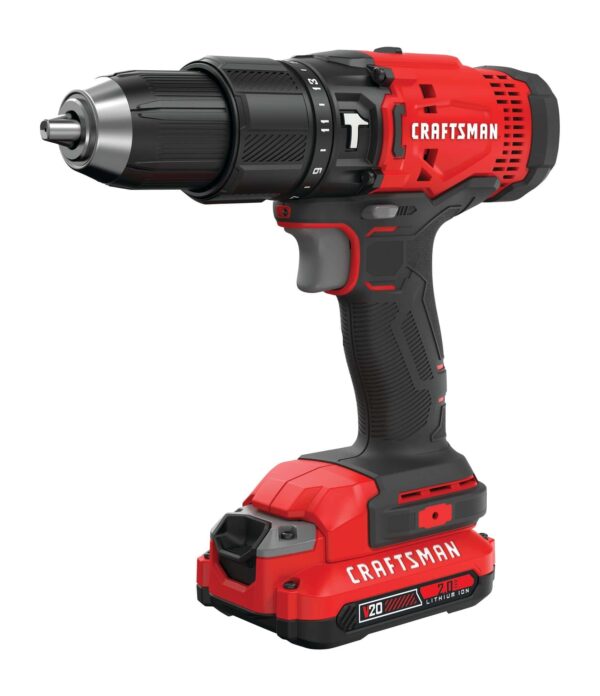 1/2-in 20-volt Max-Amp Variable Speed Cordless Hammer Drill (1-Battery Included)