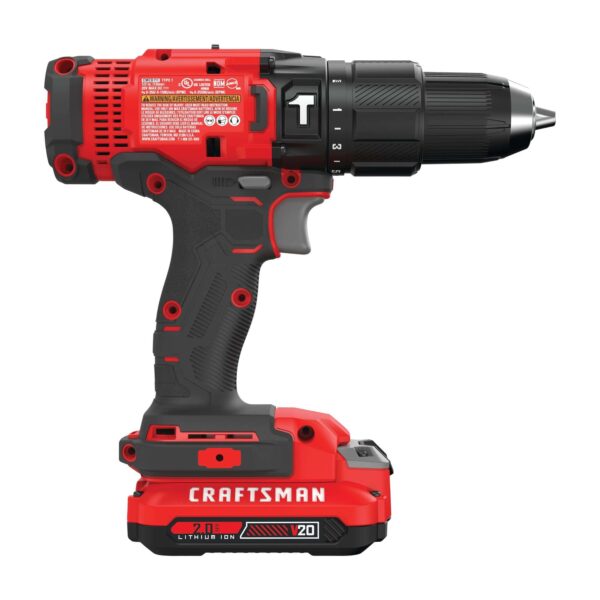 1/2-in 20-volt Max-Amp Variable Speed Cordless Hammer Drill (1-Battery Included) - Image 7