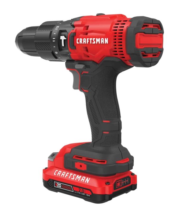 1/2-in 20-volt Max-Amp Variable Speed Cordless Hammer Drill (1-Battery Included) - Image 8