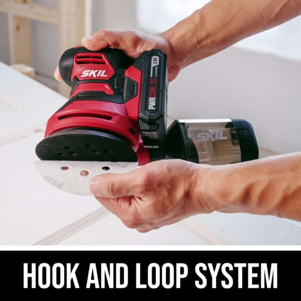 PWR CORE 20-Volt Cordless Variable Random Orbital Sander with Dust Management (Battery Included) - Image 7