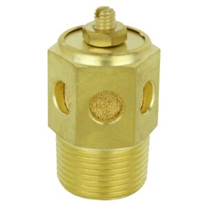 Milton Speed Control Exhaust Muffler, 3/4” MNPT   40 Micron Sintered Bronze Silencer/Diffuse Air and Noise Reducer   Box of 10