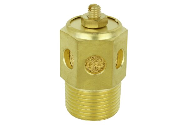 Milton Speed Control Exhaust Muffler, 3/4” MNPT   40 Micron Sintered Bronze Silencer/Diffuse Air and Noise Reducer   Box of 10