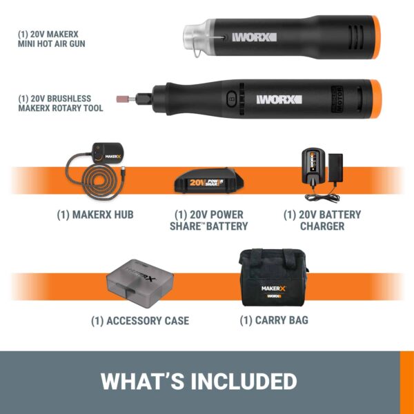 POWER SHARE Variable Speed Cordless 20-volt Max Crafting Rotary Tool Kit - Image 14