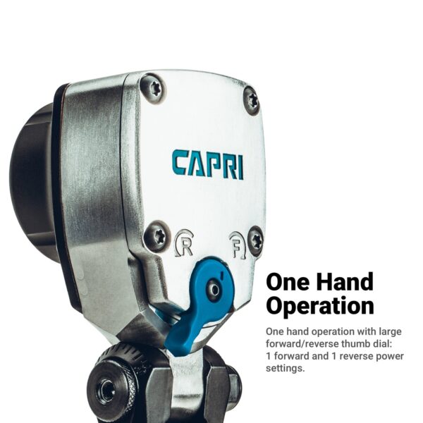 Capri Tools 1/2-in Flex-Head Air Angle Impact Wrench, 400 ft-lb - Image 6