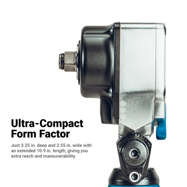 Capri Tools 3/8-in Flex-Head Air Angle Impact Wrench, 220 ft-lb - Image 4