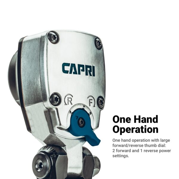 Capri Tools 3/8-in Flex-Head Air Angle Impact Wrench, 220 ft-lb - Image 6