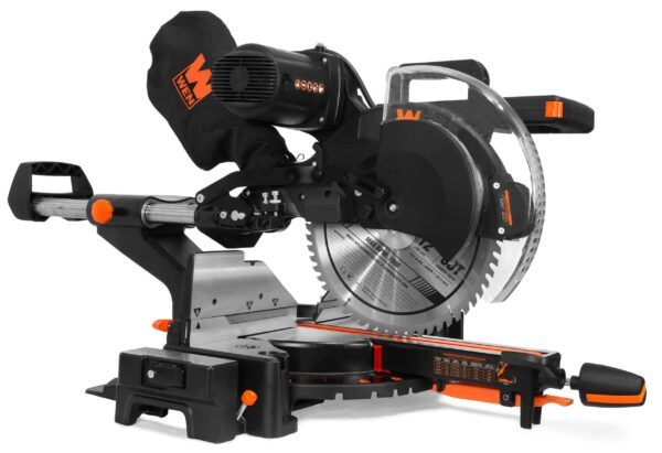 WEN 12-in 15-Amp Dual Bevel Sliding Compound Corded Miter Saw with Laser Guide - Image 3
