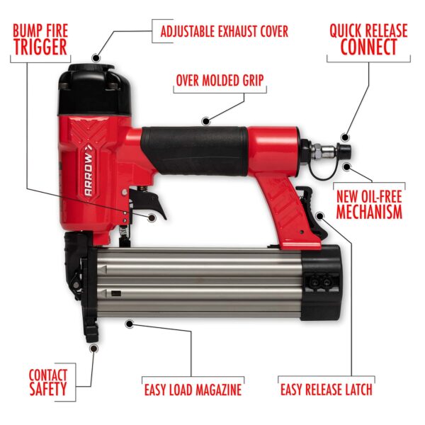 Arrow 2-in 18-Gauge Cordless Pneumatic Brad Nailer - Image 13