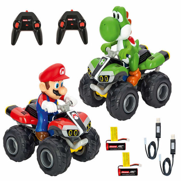 Carrera RC MARIOKART: Mario and Yoshi Quad RC Twin Pack Toy Cars - Image 2