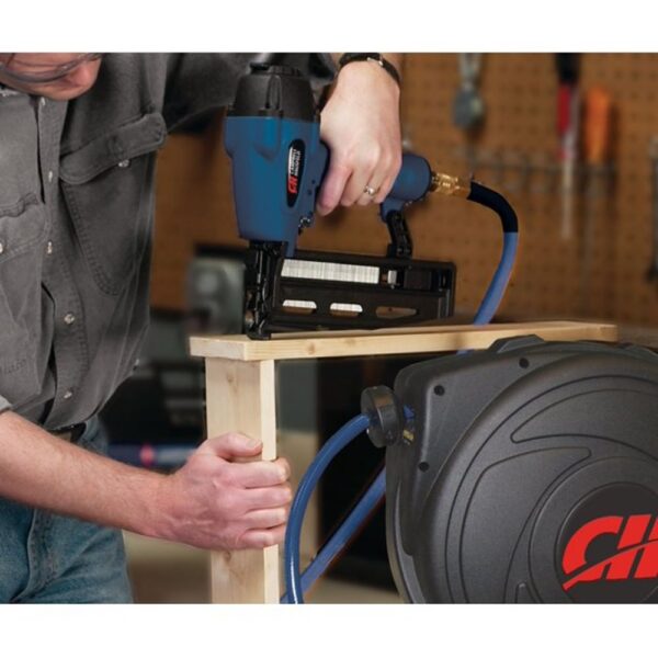 Campbell Hausfeld 3/8 in. x 50 ft. PVC Retractable Air Hose Reel - Image 3