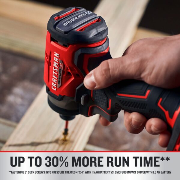 V20 RP 20-volt Max Brushless Cordless Impact Driver (2-Batteries Included, Charger Included and Soft Bag included) - Image 5