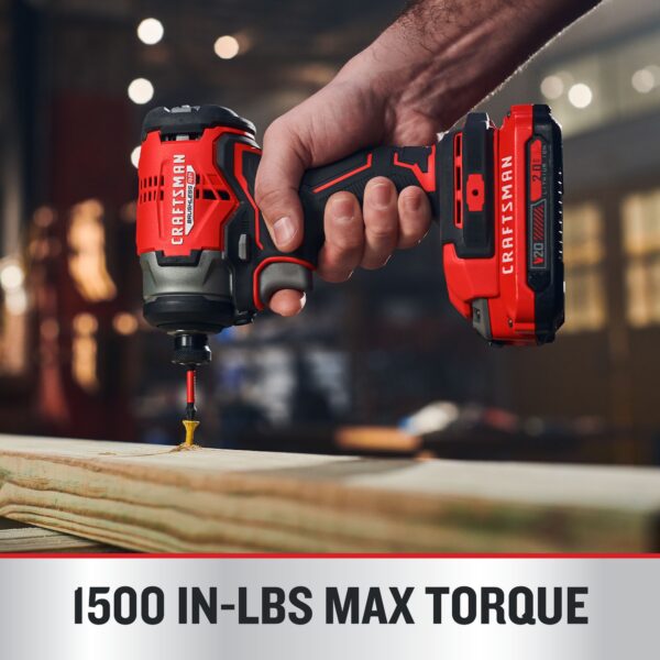 V20 RP 20-volt Max Brushless Cordless Impact Driver (2-Batteries Included, Charger Included and Soft Bag included) - Image 7