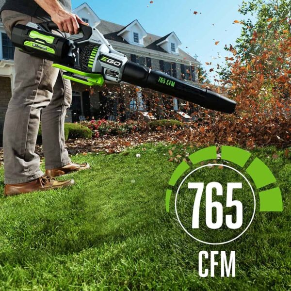POWER+ 56-volt 765-CFM 200-MPH Battery Handheld Leaf Blower 5 Ah (Battery and Charger Included) - Image 3