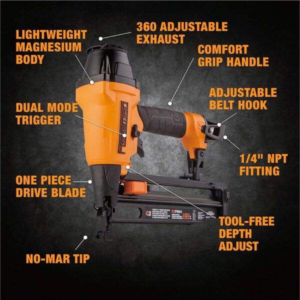 All-new 2nd Generation 2.5-in 16-Gauge Pneumatic Finish Nailer - Image 3