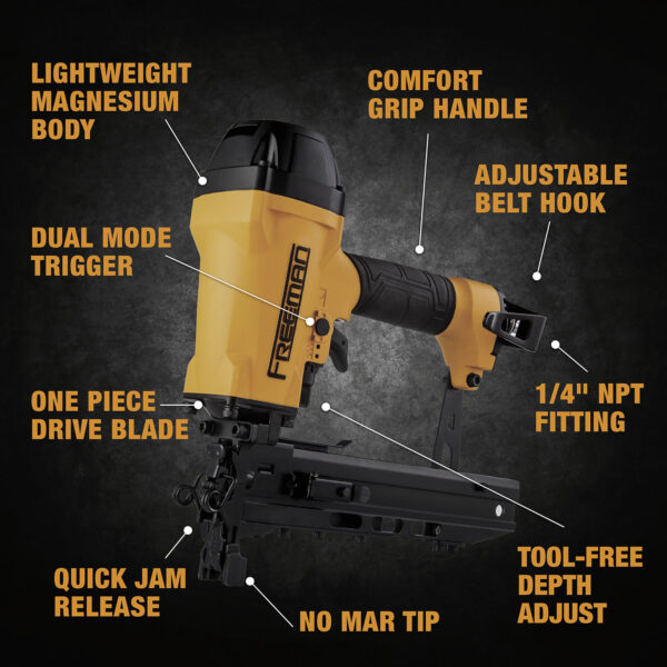 2nd Generation 10.5-Gauge 1/2-in Medium Crown Fencing Pneumatic Stapler - Image 2